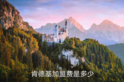  肯德基加盟费是多少