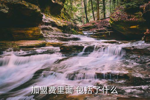 加盟费里面 包括了什么