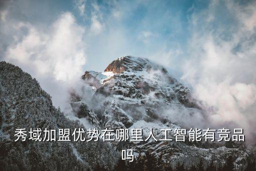  秀域加盟优势在哪里人工智能有竞品吗