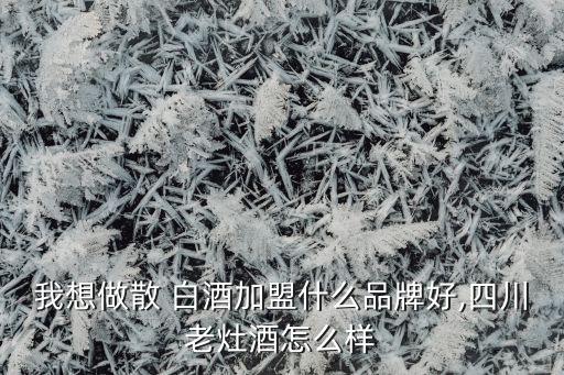 我想做散 白酒加盟什么品牌好,四川老灶酒怎么样