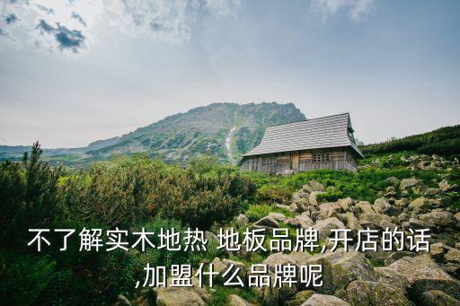 不了解实木地热 地板品牌,开店的话,加盟什么品牌呢