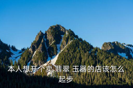 本人想开个卖 翡翠 玉器的店该怎么起步