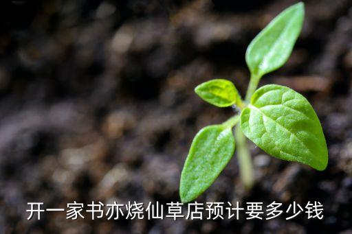 开一家书亦烧仙草店预计要多少钱