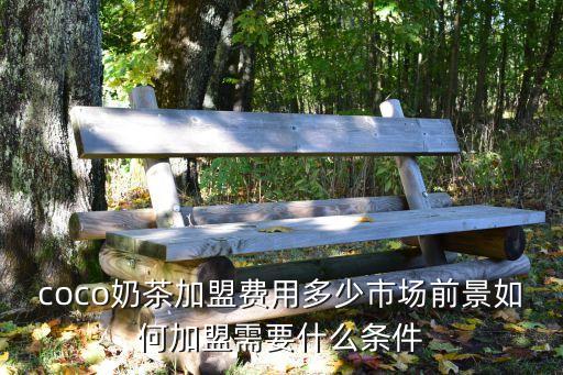 coco奶茶加盟费用多少市场前景如何加盟需要什么条件