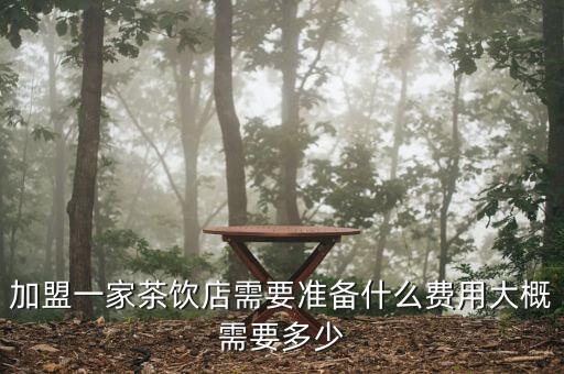 加盟一家茶饮店需要准备什么费用大概需要多少