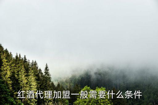  红酒代理加盟一般需要什么条件