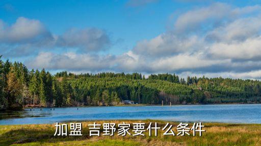 加盟 吉野家要什么条件