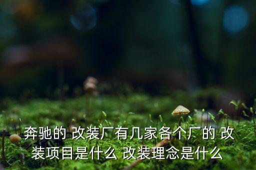 奔驰家用改装店加盟费用
