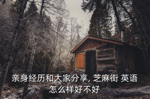 亲身经历和大家分享, 芝麻街 英语怎么样好不好