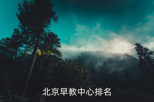 北京早教中心排名