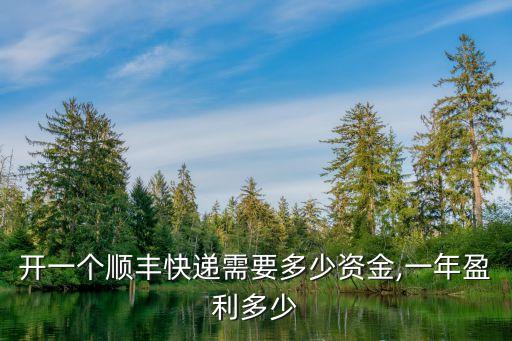 开一个顺丰快递需要多少资金,一年盈利多少