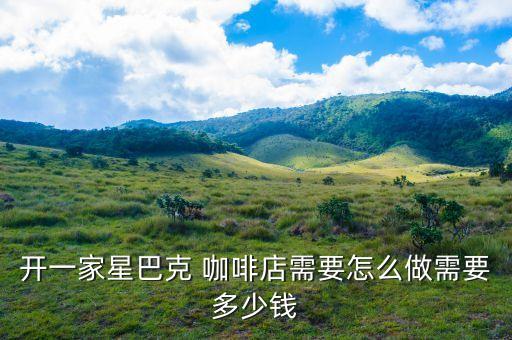 开一家星巴克 咖啡店需要怎么做需要多少钱