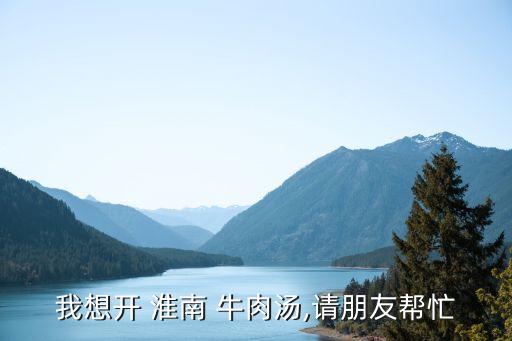 开一家淮南牛肉汤加盟费多少钱