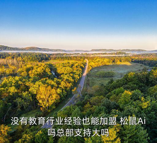 没有教育行业经验也能加盟 松鼠Ai吗总部支持大吗