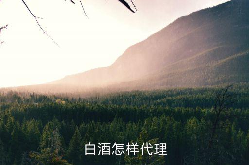  白酒怎样代理