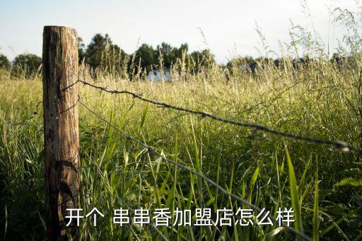 开个 串串香加盟店怎么样