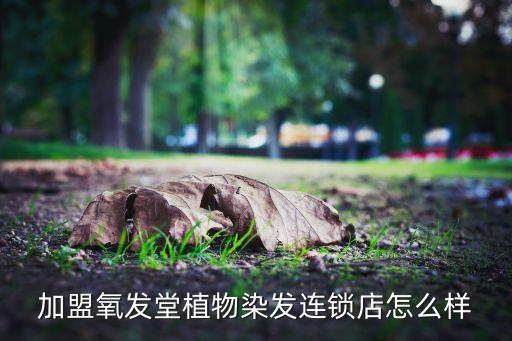 加盟氧发堂植物染发连锁店怎么样