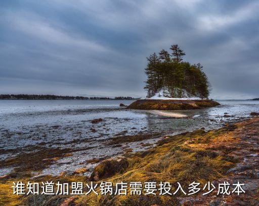 谁知道加盟火锅店需要投入多少成本