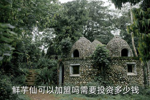  鲜芋仙可以加盟吗需要投资多少钱