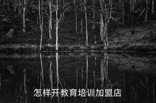 怎样开教育培训加盟店