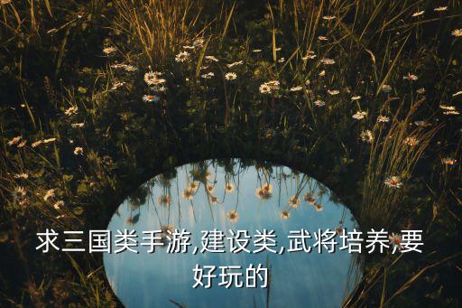 求三国类手游,建设类,武将培养,要好玩的