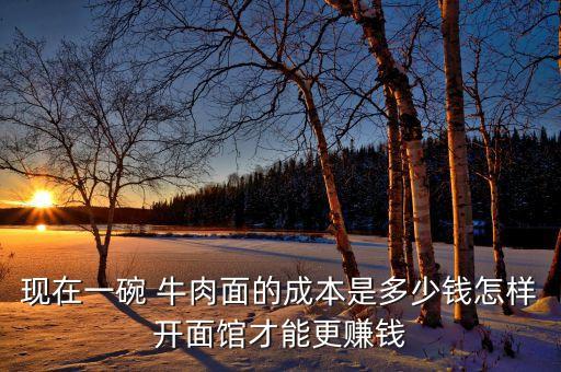 现在一碗 牛肉面的成本是多少钱怎样开面馆才能更赚钱