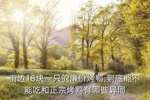 街边18块一只的廉价烤鸭,到底能不能吃和正宗烤鸭有哪些异同