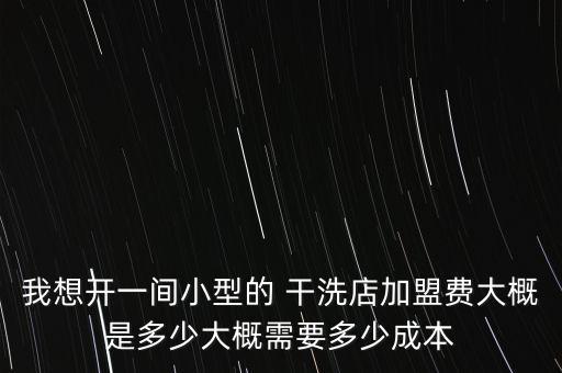 我想开一间小型的 干洗店加盟费大概是多少大概需要多少成本