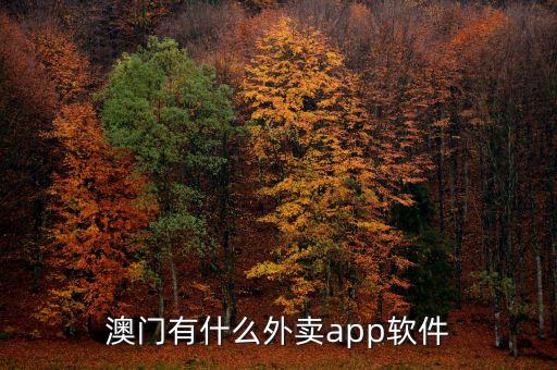 澳门有什么外卖app软件
