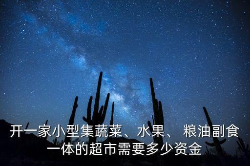 开一家小型集蔬菜、水果、 粮油副食一体的超市需要多少资金