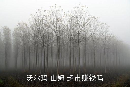 沃尔玛 山姆 超市赚钱吗