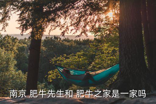 南京 肥牛先生和 肥牛之家是一家吗