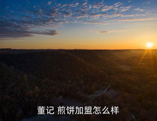 董记 煎饼加盟怎么样