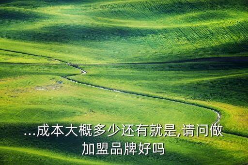 ...成本大概多少还有就是,请问做加盟品牌好吗