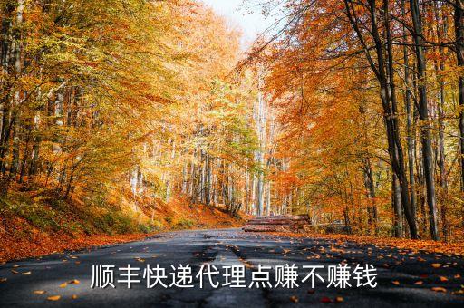  顺丰快递代理点赚不赚钱