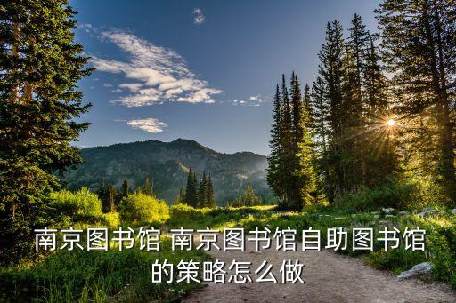  南京图书馆 南京图书馆自助图书馆的策略怎么做