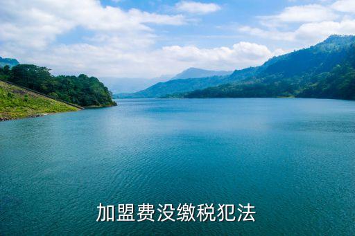 加盟费没缴税犯法