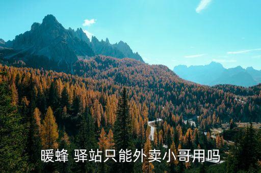 暖蜂 驿站只能外卖小哥用吗
