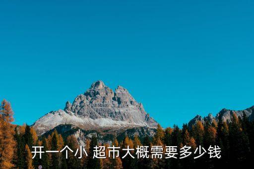 开一个小 超市大概需要多少钱