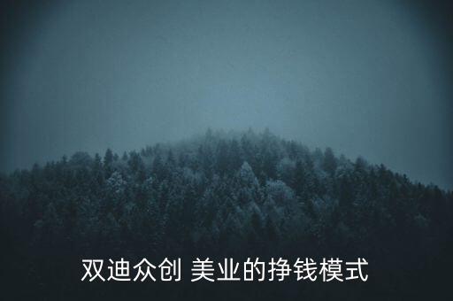 双迪众创 美业的挣钱模式