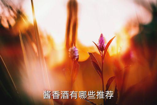 酱香酒有哪些推荐