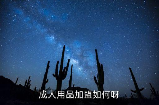 成人用品加盟如何呀