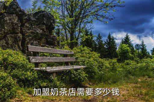 加盟奶茶店需要多少钱