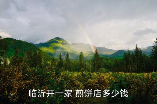 临沂开一家 煎饼店多少钱