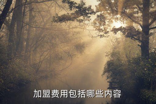 品牌加盟费包含什么,一般餐饮加盟费包含什么项目