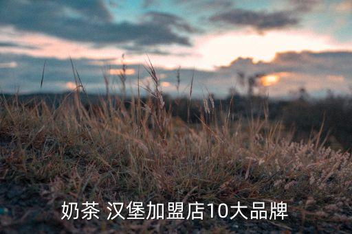 奶茶 汉堡加盟店10大品牌