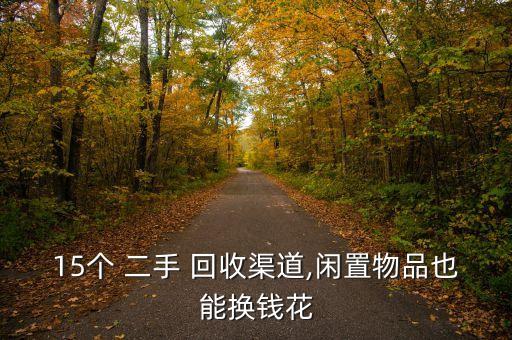 15个 二手 回收渠道,闲置物品也能换钱花