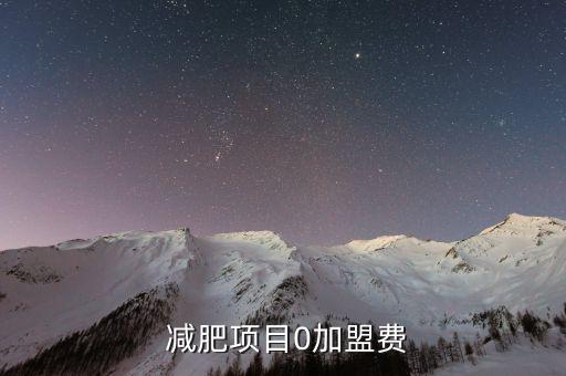 加盟减肥加盟费多少钱,加盟费加盟条件