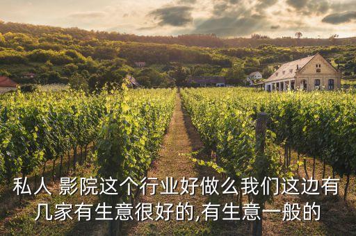 私人 影院这个行业好做么我们这边有几家有生意很好的,有生意一般的