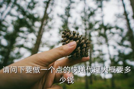 请问下要做一个点的快递代理大概要多少钱